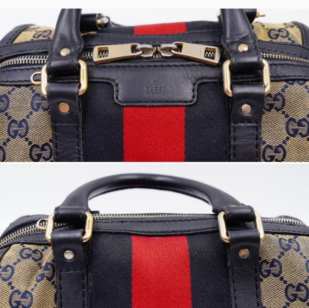 ❌️SOLD SOLD SOLD❌️Gucci Gg MonogramVintage Cherry Line mini Boston Bag - Picture 5 of 16